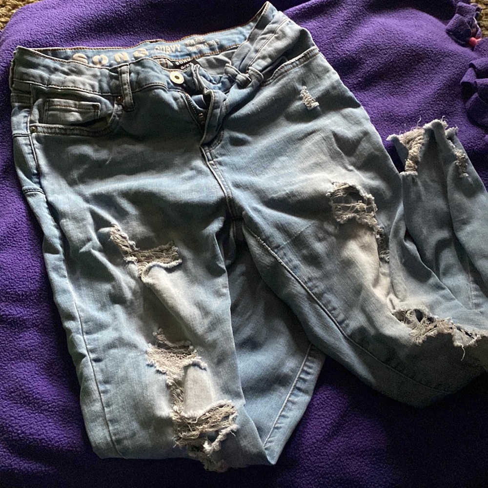 Curt High Rise Skinny Ankle Jeans